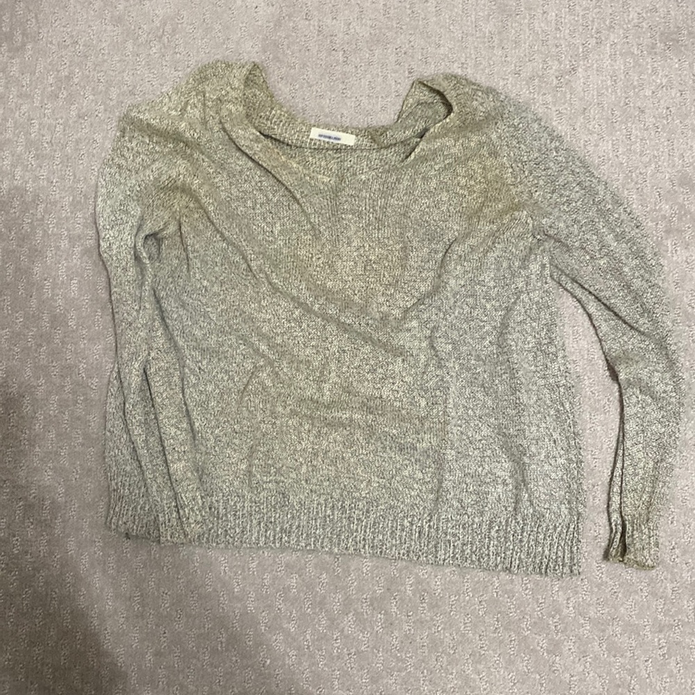 Grey knit long sleeve